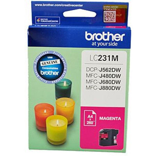 Brother Original Low Yield Ink Cartridge LC231MS 260 Pages Magenta