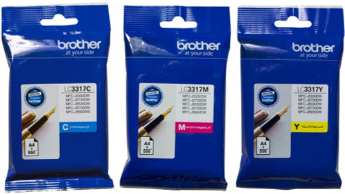 Brother Colour Ink Cartridge Triple Pack LC33173PK 1650 Pages