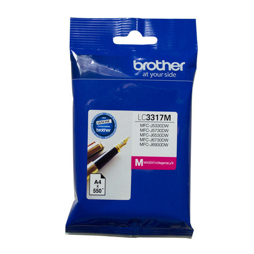 Brother Original Ink Cartridge LC3317M 550 Pages Magenta