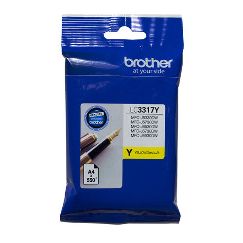 Brother Original Ink Cartridge LC3317Y 550 Pages Yellow