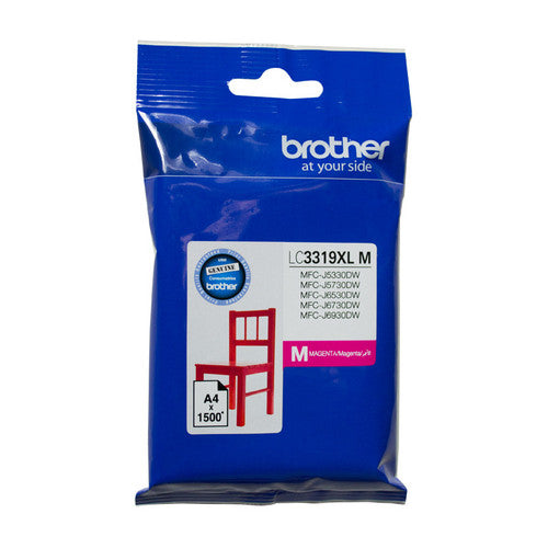 Brother High Yield Ink Cartridge LC3319XLM 1500 Pages Magenta