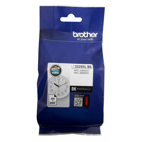 Brother LC3329XLBK High Yield Ink Cartridge 3000 Pages Black
