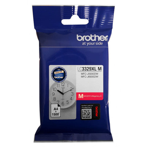 Brother LC3329XLM High Yield Ink Cartridge 1500 Pages Magenta