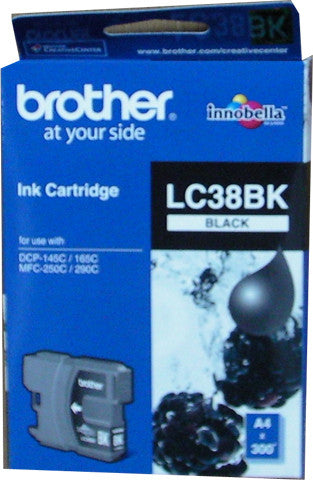 Brother Original Ink Cartridge LC38BK 300 Pages Black