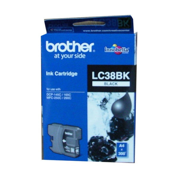 Brother Original Ink Cartridge LC38BK 300 Pages Black