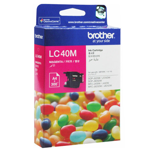 Brother Original Ink Cartridge LC40M 300 Pages Magenta