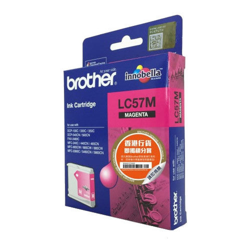 Brother Original Ink Cartridge Twin Pack LC57M 400 Pages Magenta