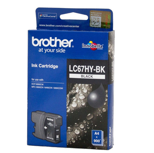 Brother Original High Yield Ink Cartridge LC67HYBK 900 Pages Black