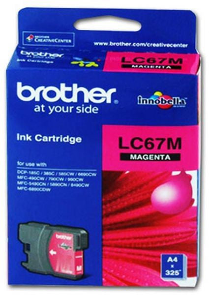 Brother Original Ink Cartridge LC67M 325 Pages Magenta