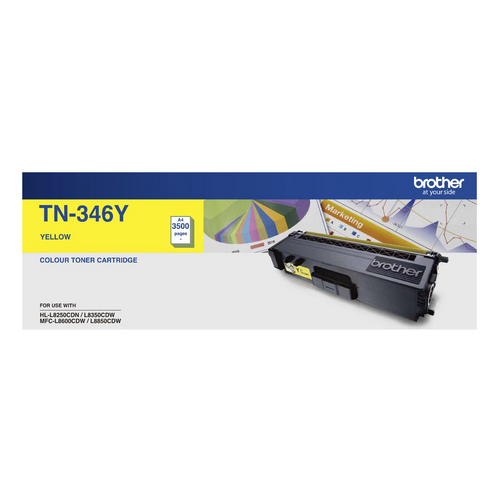 Brother Original High Yield Toner Cartridge TN346Y 3500 Pages Yellow