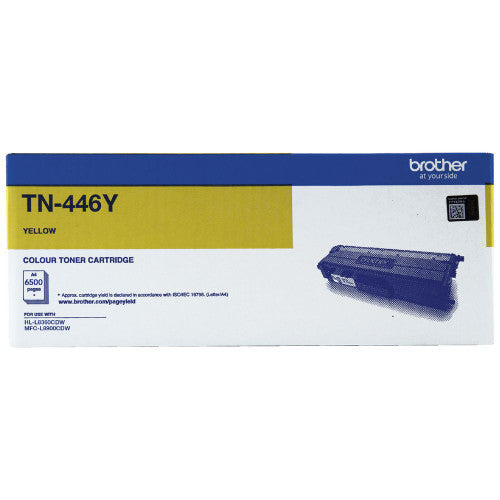 Brother TN446Y Extra High Yield Toner Cartridge 6500 Pages Yellow