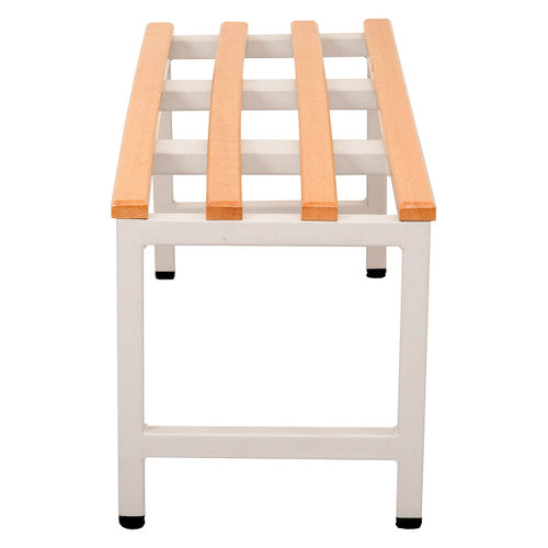 Rapidline Single Sided Bench Seat 1000 x 360 x 400mm Light Oak / Silver Grey