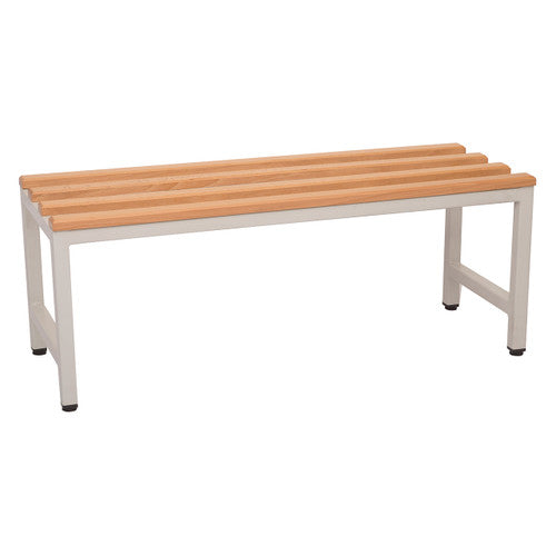 Rapidline Single Sided Bench Seat 1000 x 360 x 400mm Light Oak / Silver Grey