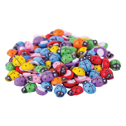 Creative School Supply Wooden Ladybugs Assorted Pack of 200