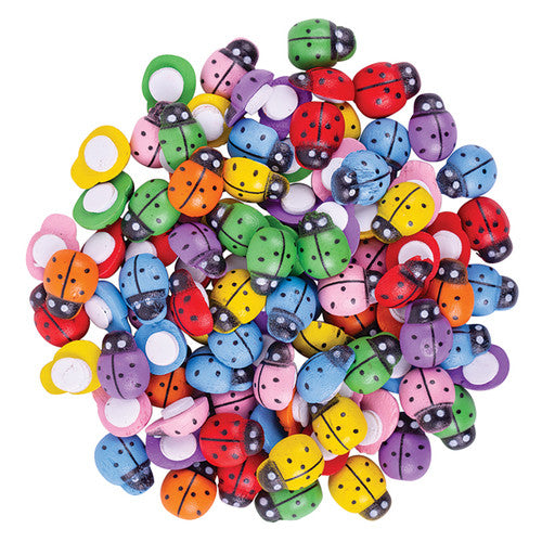 Creative School Supply Wooden Ladybugs Assorted Pack of 200