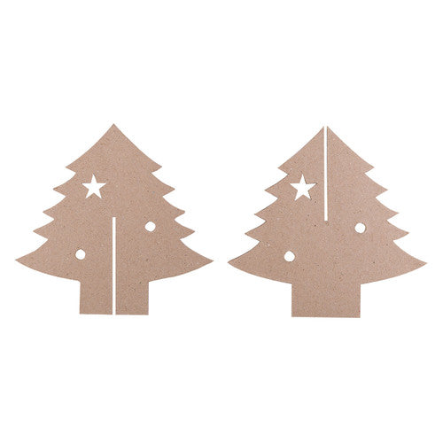 Creative School Supply Papier MâˆšÂ¢châˆšÂ© 3D Christmas Trees Pack of 10
