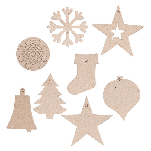 Creative School Supply Papier MÃ¢chÃ© Christmas Decorations Pack of 80
