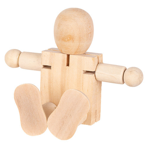 Creative School Supply Wooden Robots Pack of 5