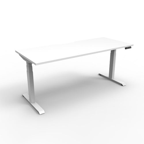 Rapidline Boost Plus Single Sided Workstation 1500 x 750mm Natural White / White Satin
