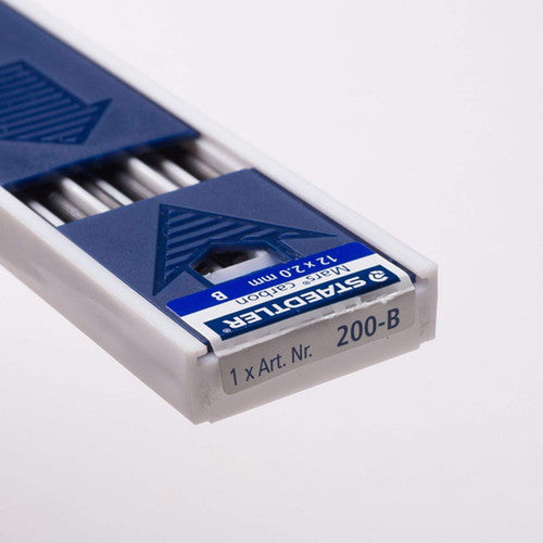 Staedtler Mars 2mm Carbon Leads B Tray of 12 200-B