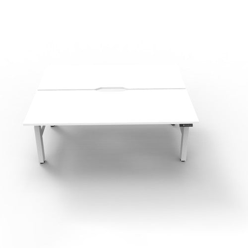 Rapidline Boost Plus Back to Back Workstation 1800 x 750mm Natural White / White Satin