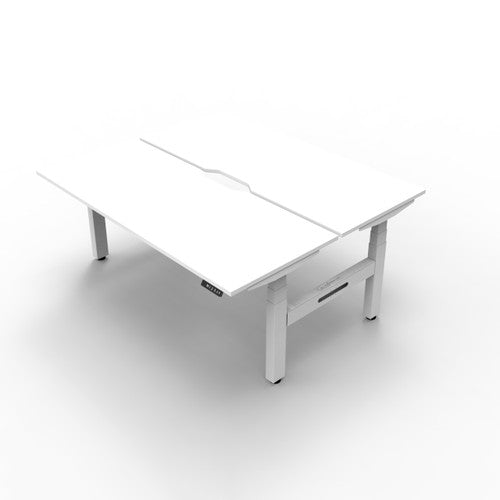 Rapidline Boost Plus Back to Back Workstation 1800 x 750mm Natural White / White Satin