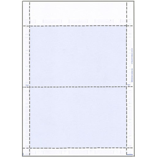 Close-up of pressure seal edge on Bala A4 pay advice envelope showing tamper-evident glue border