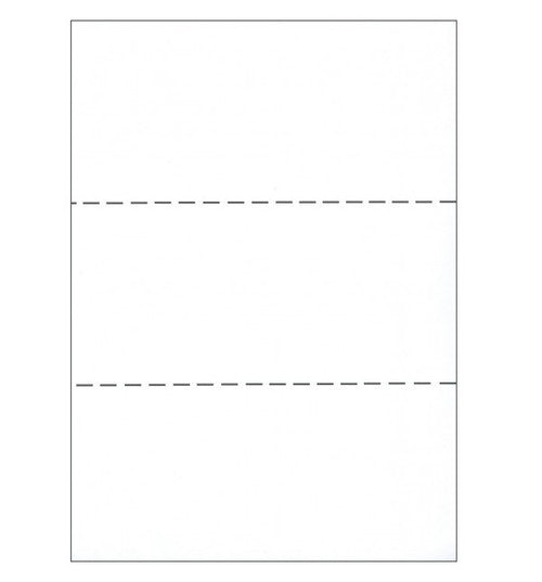 Bala A4 plain white paper with 2 horizontal perforations, 210x296mm, 80gsm, ream of 500 sheets