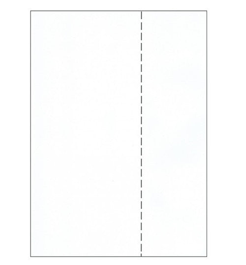 Bala A4 plain white paper with vertical perforation at 76mm, 80gsm, ream of 500 sheets