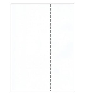 Bala A4 plain white paper with vertical perforation at 76mm, 80gsm, ream of 500 sheets
