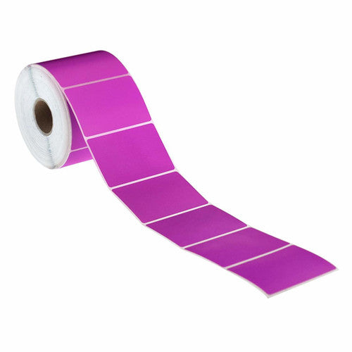 Bala 85x80mm pink direct thermal labels roll of 1000 with 76mm core