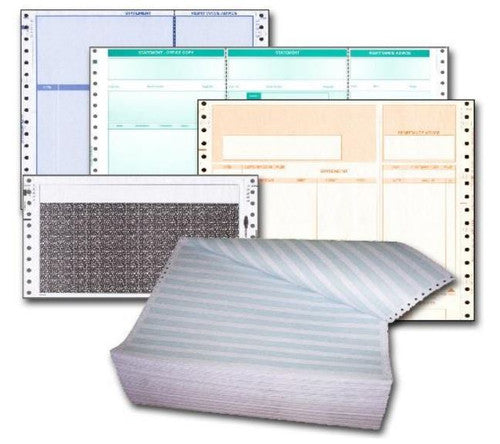 Bala IAL Pay Advice continuous business forms 93 x 250mm, box of 3000