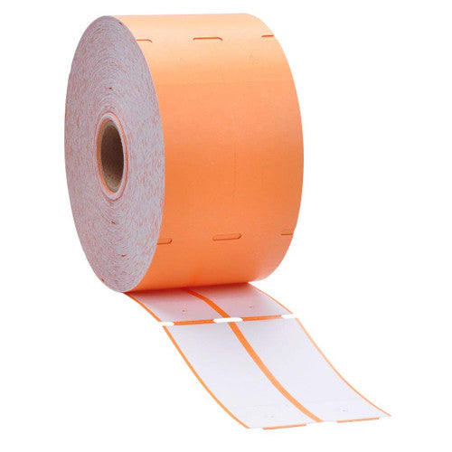 Bala non-adhesive thermal transfer synthetic tags in orange, 102x153mm, roll of 500