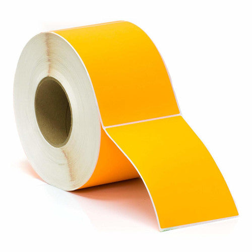 Bala 90x30mm fluoro orange thermal transfer labels roll of 500 with 25mm core