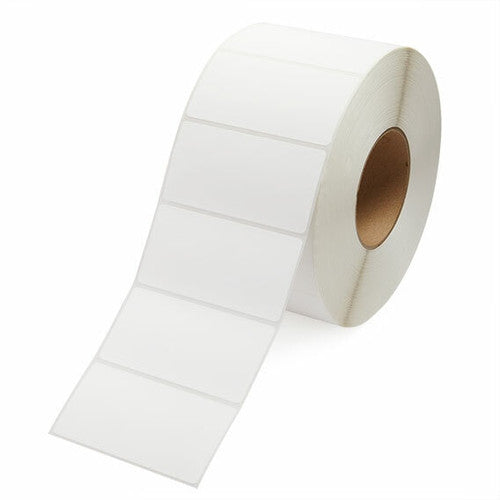 Bala white thermal transfer labels 102x74mm perforated roll of 500