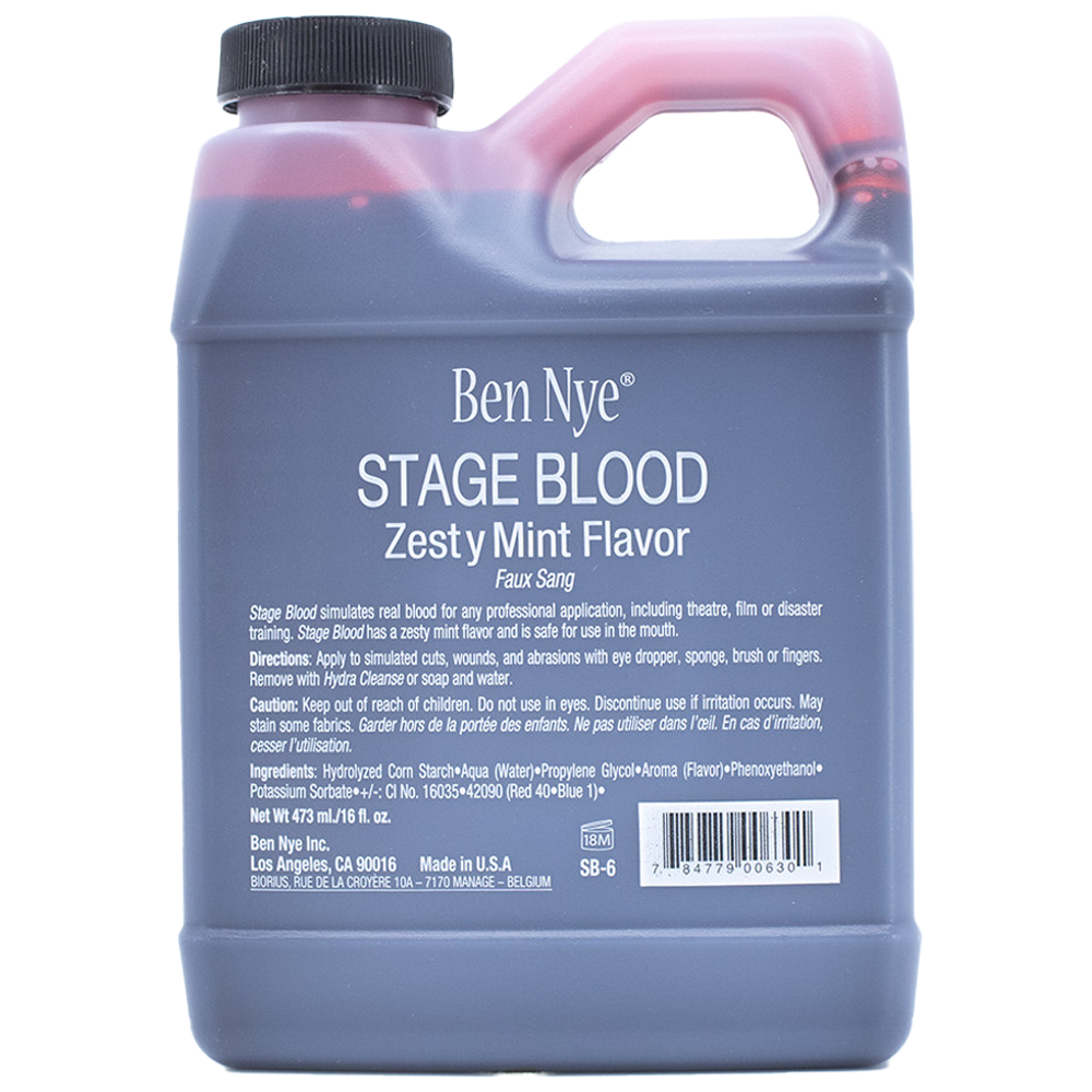 Ben Nye Stage Blood 500mL corn syrup-based simulated blood for trauma training