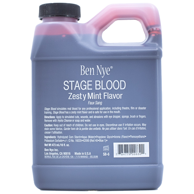 Ben Nye Stage Blood 500mL corn syrup-based simulated blood for trauma training