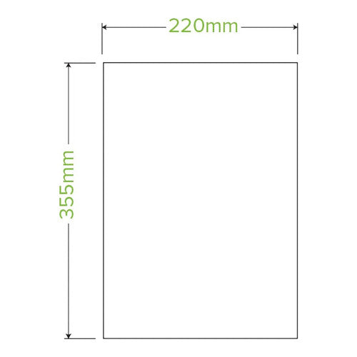 Carton of 1000 BioPak 8L compostable bin liners arranged in sleeves of 25