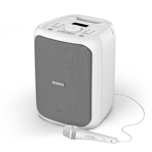 BlueAnt X5 rear panel with USB and Aux connectivity ports