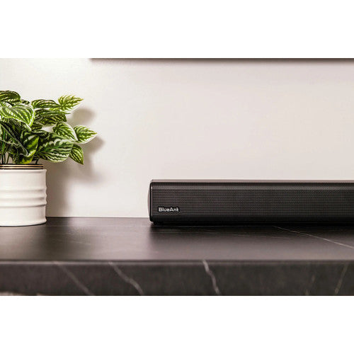 BlueAnt XT120 soundbar LED indicator lit during Bluetooth playback