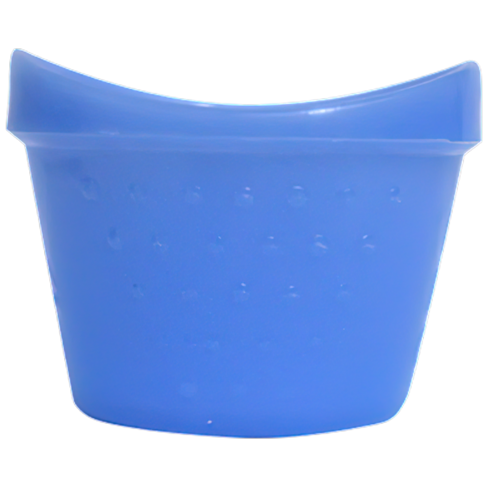 Blue Plastic Eye Bath for eye irrigation and washing during first aid treatment of eye injuries and irritation