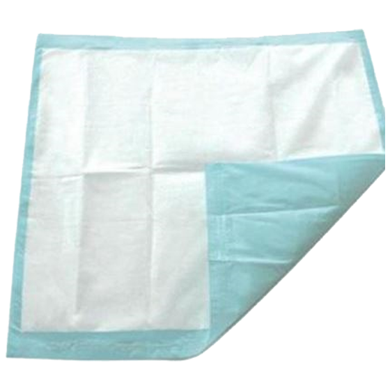 Bluey Disposable Underpad 60 x 40cm showing single-use waterproof absorbent bed and surface protection pad for clinical and aged care patient protection