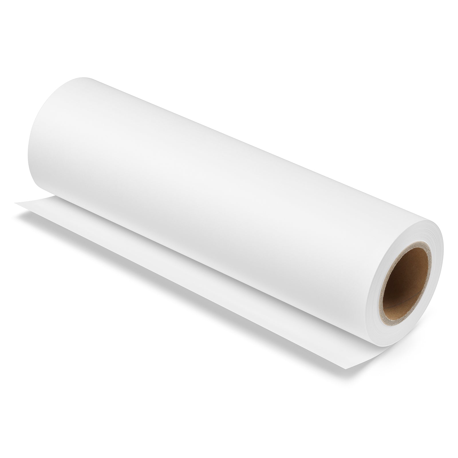 Angled studio view of the Brother BP80GRA3 roll showing the durable paper construction, roll core and polished glossy finish designed for vibrant colour reproduction and professional display applications.