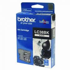 Brother Original Ink Cartridge Twin Pack LC38BK2PK 600 Pages Black