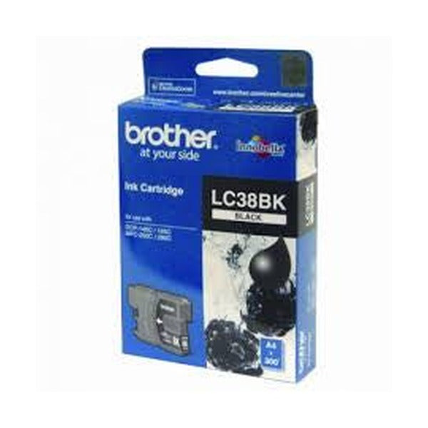 Brother Original Ink Cartridge Twin Pack LC38BK2PK 600 Pages Black