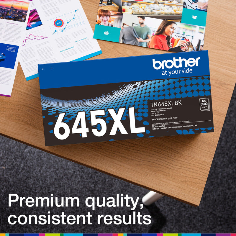 Brother TN-645XLBK Genuine Toner Premium Quality Print