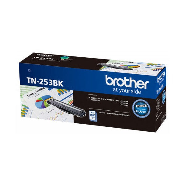 Brother TN253BK High Yield Black Toner Cartridge 2500 Pages - image 1
