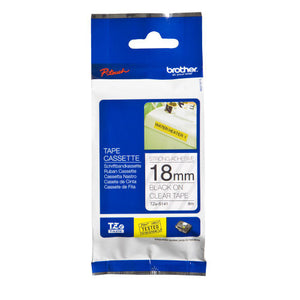 Brother TZe-S141 Strong Adhesive TZe Tape 18mm Black on Clear - image 1