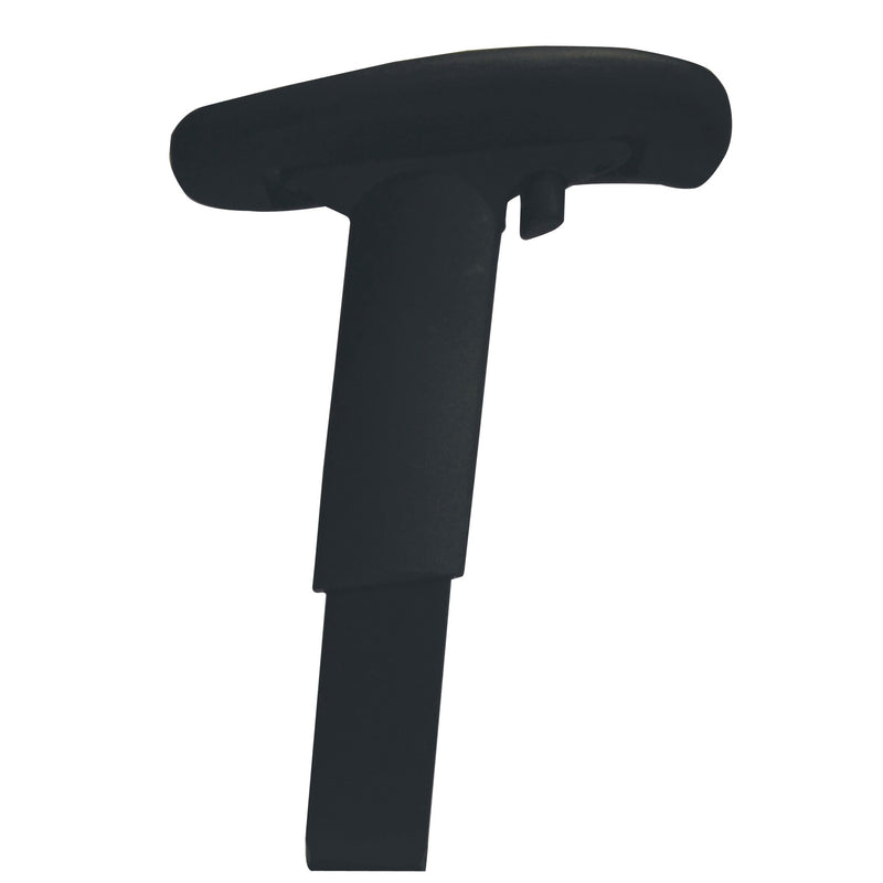 Close view of one Buro 180-2 arm showing the black padded arm top and the upright stem below it