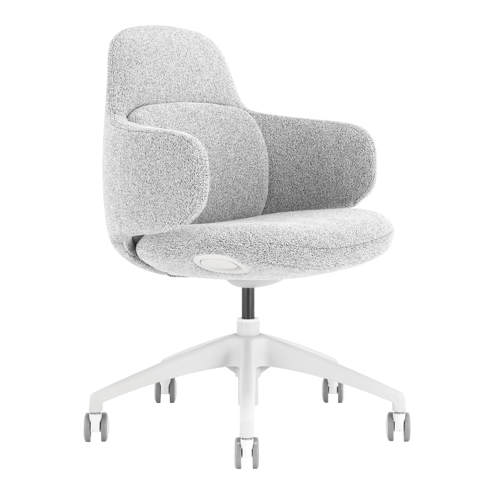 Front angle view of Buro Odyssey Chair Light Grey against a white studio background